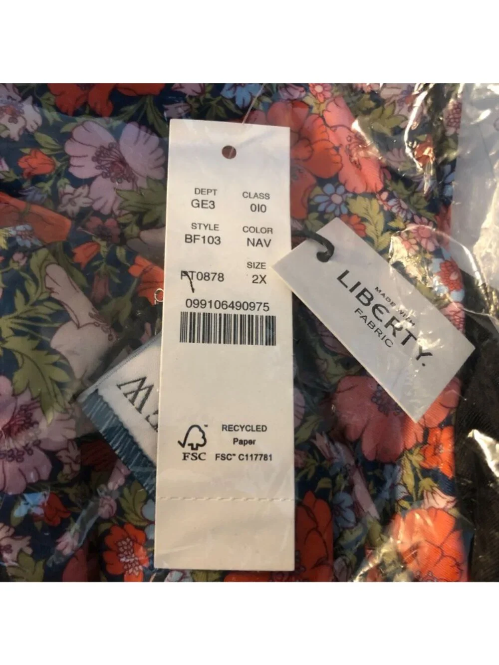 J.Crew Womens High Rise Cheeky Bikini Bottom Liberty Floral Pink Green 2X